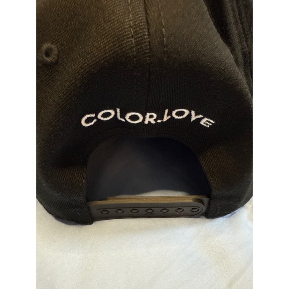 Flexfit 110 BlkBaseball Cap OSFA Rainbow Heart Patch Patented Flexfit Technology - Picture 3 of 5